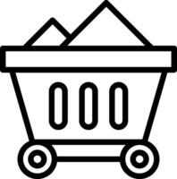 Shopping cart icon price 1 vector