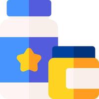 A jar of honey and a jar of jam vector