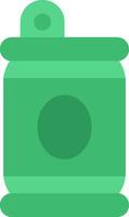 A green container with a lid on it vector