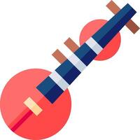 A musical instrument icon in flat style vector