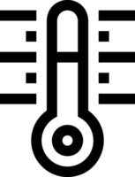 A thermometer icon on a white background vector