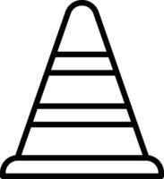 A traffic cone icon on a white background vector