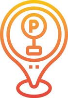 A logo for a parking app vector