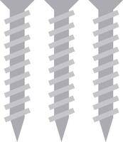 Screws on a white background with a gray background vector