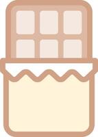 A box with chocolate in it on a white background vector