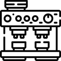 Coffee machine icon vector