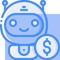 How to make money with a robot vector