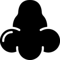 A black and white silhouette of a person with a large head vector