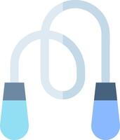 A blue light bulb with a white cord vector