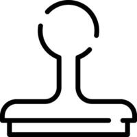 A black and white image of a paper clip vector
