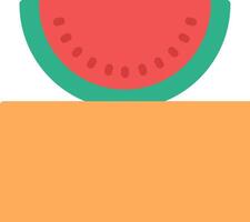 Watermelon icon with a slice of watermelon vector