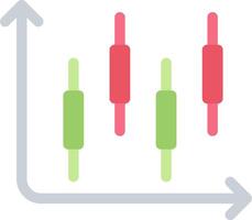 A bar chart with arrows pointing up and down vector