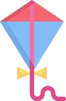 A colorful kite with a bow and arrow vector