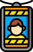 A person in a helmet with a yellow and orange background vector