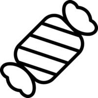 A candy bar outline on a white background vector