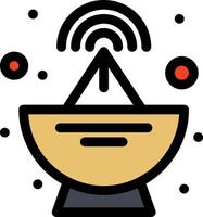 A bowl with a wifi symbol on it vector