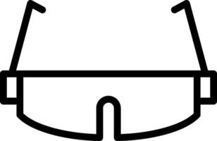 A black and white image of a pair of glasses vector