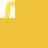A yellow file folder icon vector