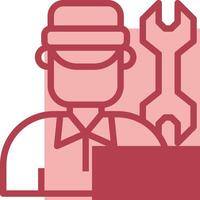 A man with a wrench in his hand vector