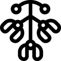 A black and white image of a tree with three branches vector
