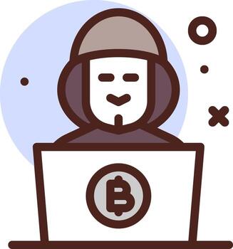 Anonymous hacker icon vector