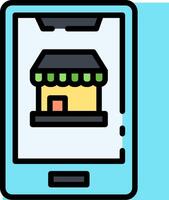 Mobile app icon vector