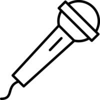 A microphone icon on a white background vector