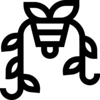 Bee hive icon vector