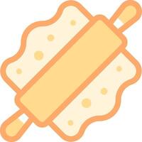 A rolling pin icon on a white background vector