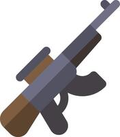 An ak47 rifle on a white background vector