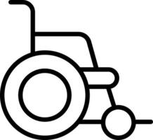 Wheelchair icon on a white background vector