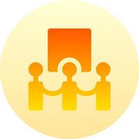 A group of people holding hands in a circle vector
