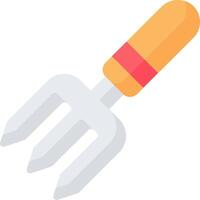 A garden fork with a handle and a handle vector