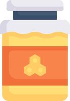 Honey jar icon vector