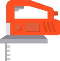 A red and orange tool on a white background vector