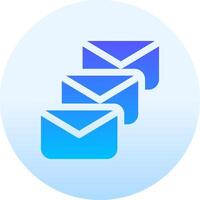 Email inbox icon vector