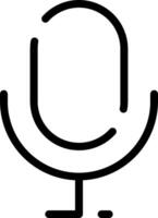 A microphone icon on a white background vector