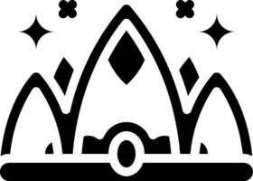 A crown icon with a star in the middle vector