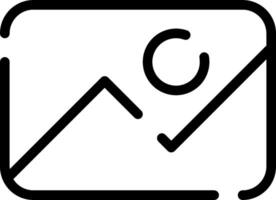 A black and white image of a mountain with a line going up it vector
