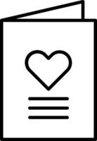 A black and white heart icon on a white background vector