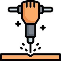 Drill icon on white background vector
