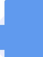 A blue folder icon with a white background vector