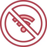 No wifi icon illustration vector
