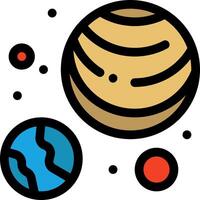 An illustration of planets and stars vector