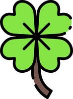A four leaf clover on a white background vector