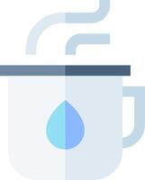 A cup with a drop of water in it vector