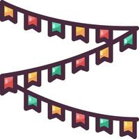 A banner with colorful flags on it vector