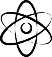 An atom symbol on a white background vector