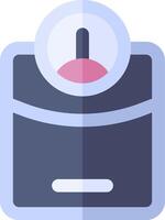 A flat icon of a scale vector