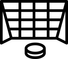 Hockey goal icon vector